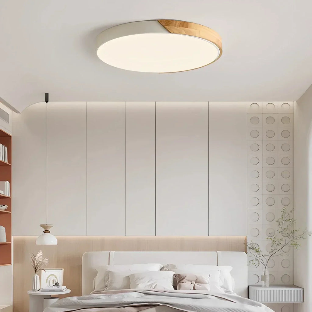 Minimalist Wood Ceiling Light for Bedroom | Desfino