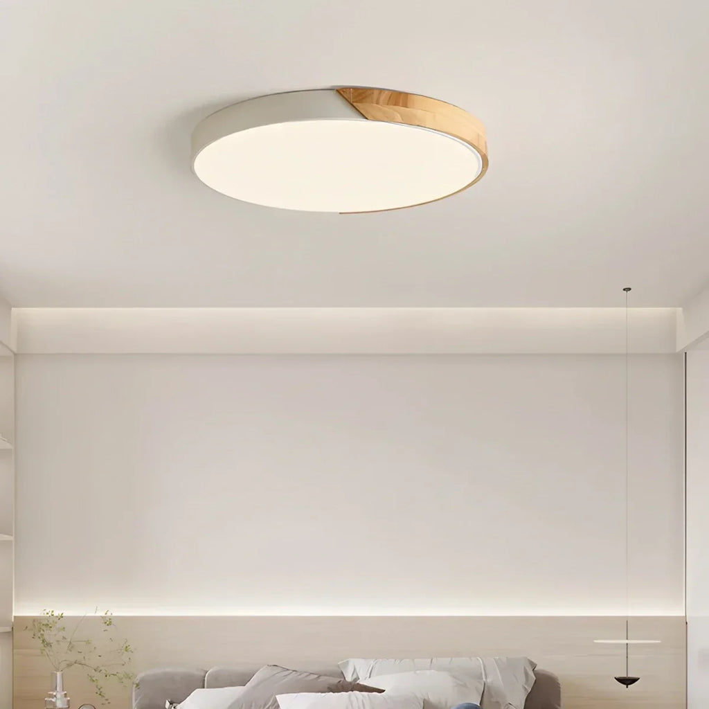 Minimalist Wood Ceiling Light for Bedroom | Desfino