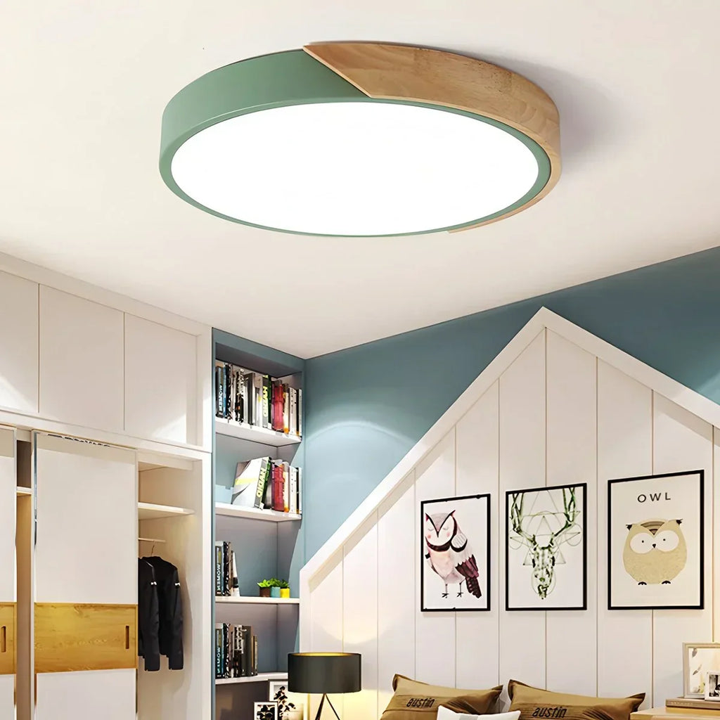 Minimalist Wood Ceiling Light for Bedroom | Desfino