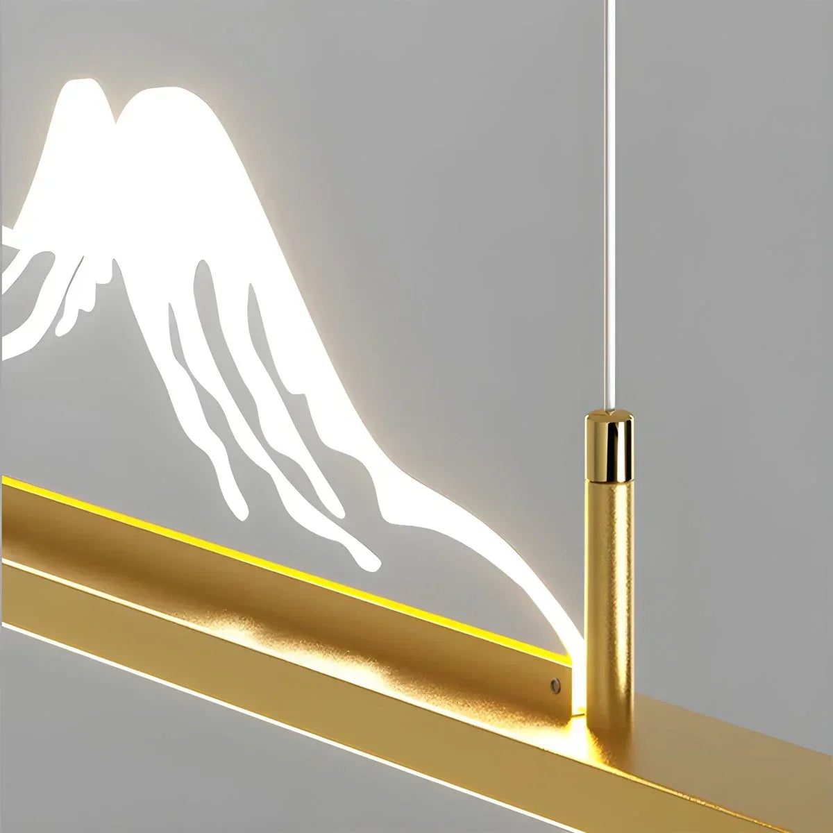 Designer-LED-Pendelleuchte in Bergform | Desfino