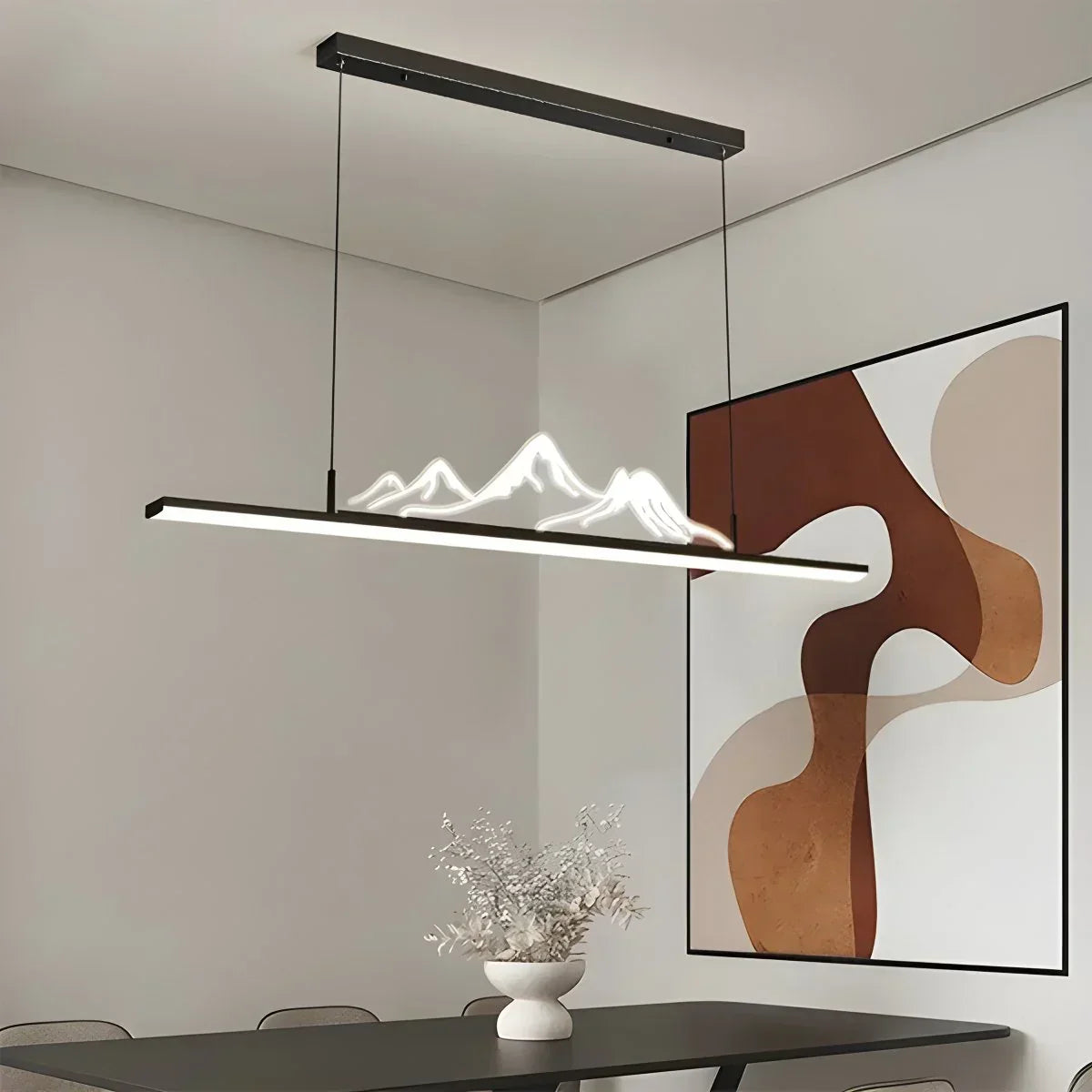 Designer-LED-Pendelleuchte in Bergform | Desfino