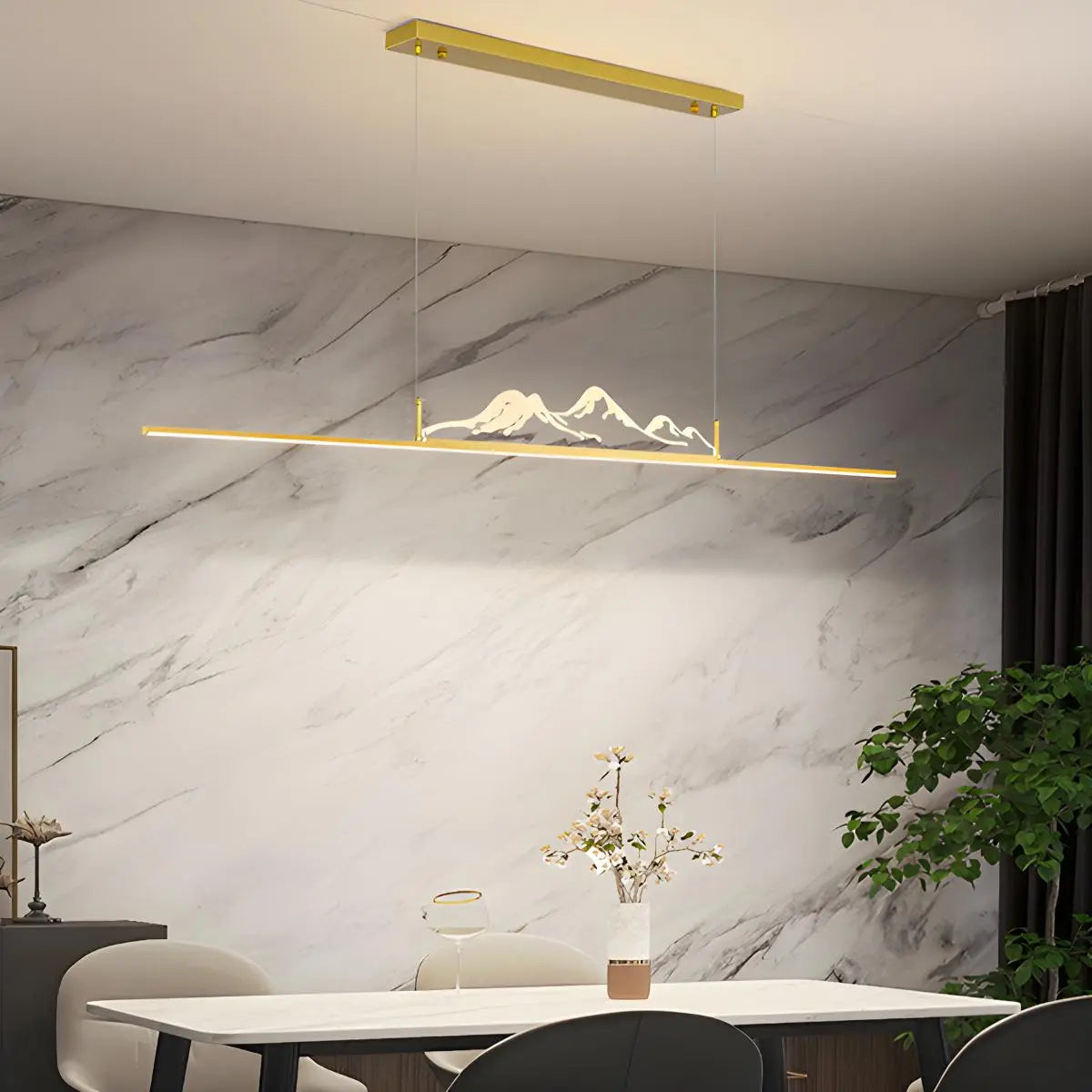 Designer-LED-Pendelleuchte in Bergform | Desfino