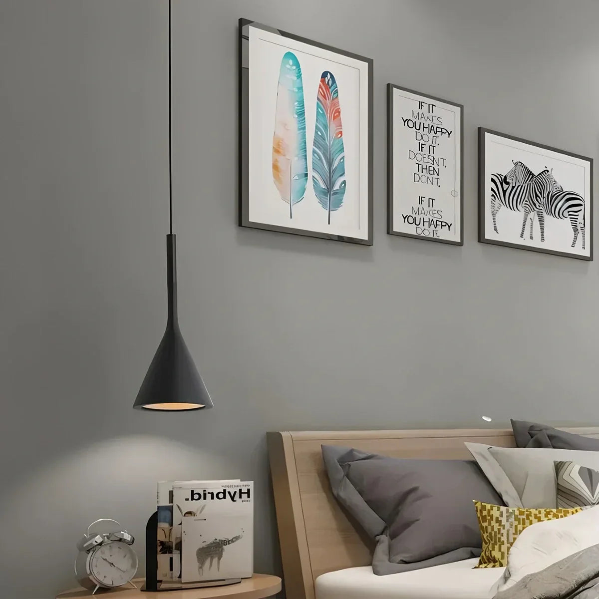 Divino-Kegel-Pendelleuchte für das Schlafzimmer | Desfino