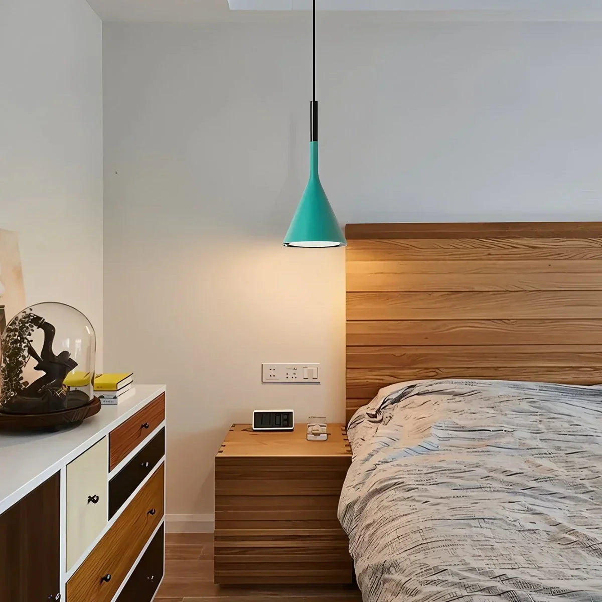 Divino-Kegel-Pendelleuchte für das Schlafzimmer | Desfino