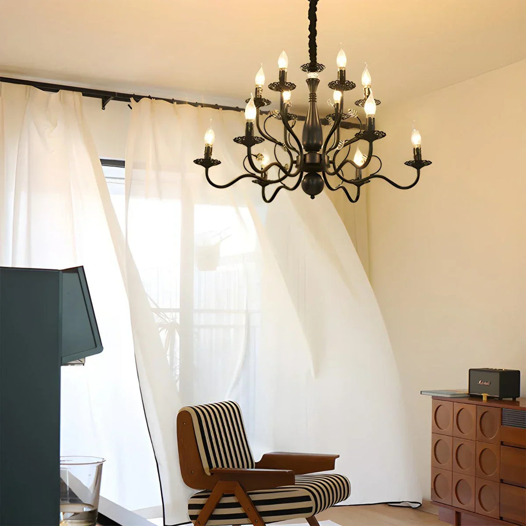 Double Layered Candle Chandelier for Dining Room | Desfino