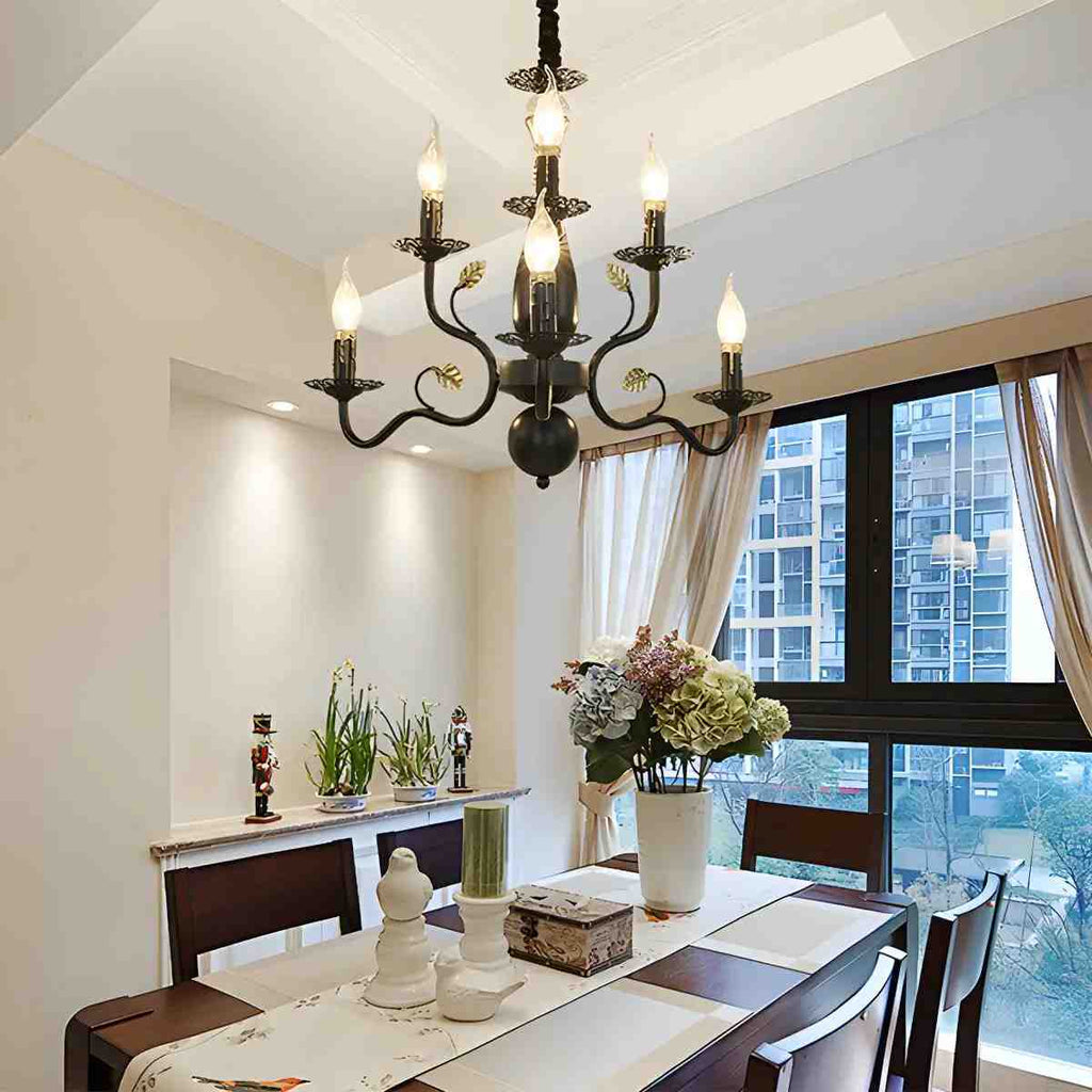 Double Layered Candle Chandelier for Dining Room | Desfino