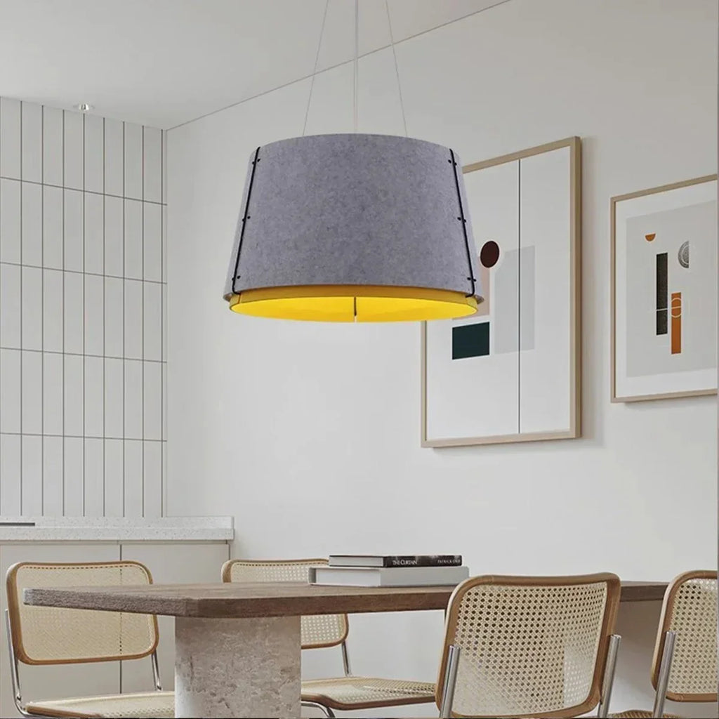 Double Layer Circular Acoustic Pendant Light for Office | Desfino