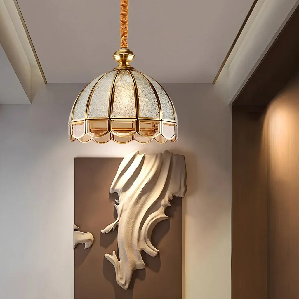 European Style Copper Pendant Light for Living Room | Desfino