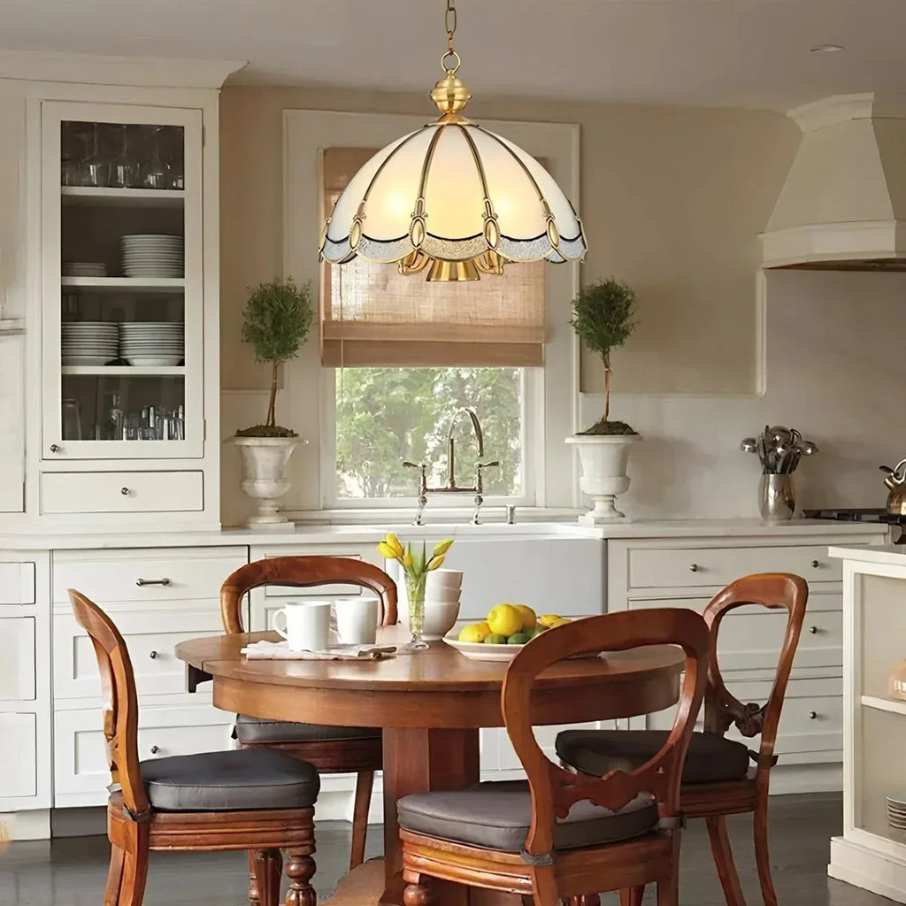 European Style Copper Pendant Light for Living Room | Desfino