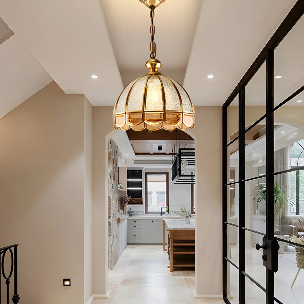 European Style Copper Pendant Light for Living Room | Desfino