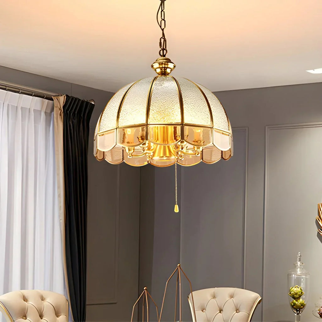European Style Copper Pendant Light for Living Room | Desfino