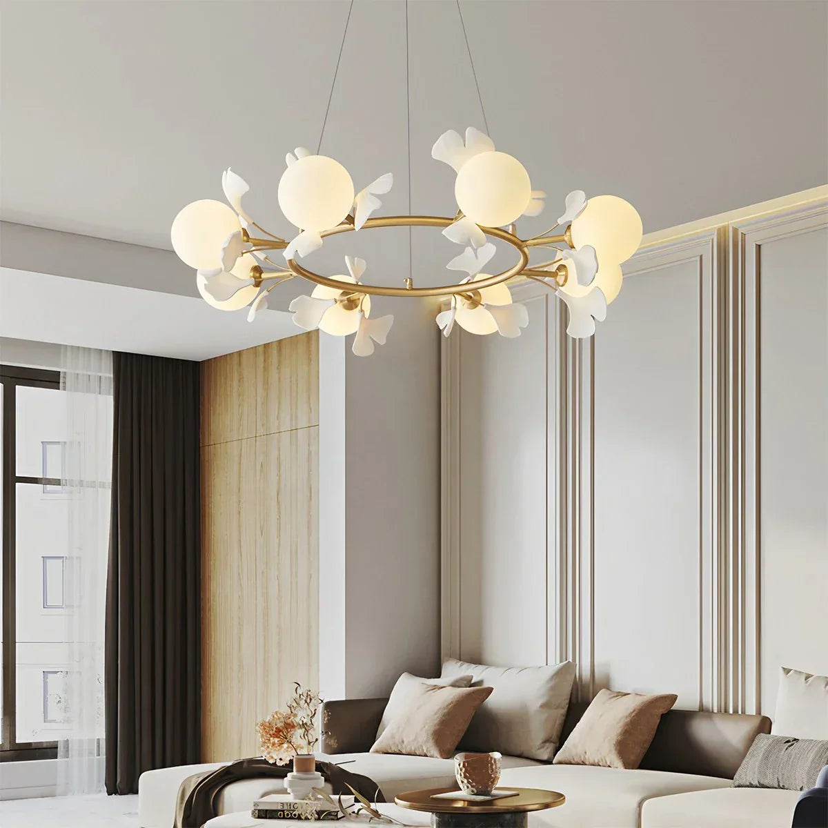 Evander Ginkgo Chandelier for Dining Area | Desfino