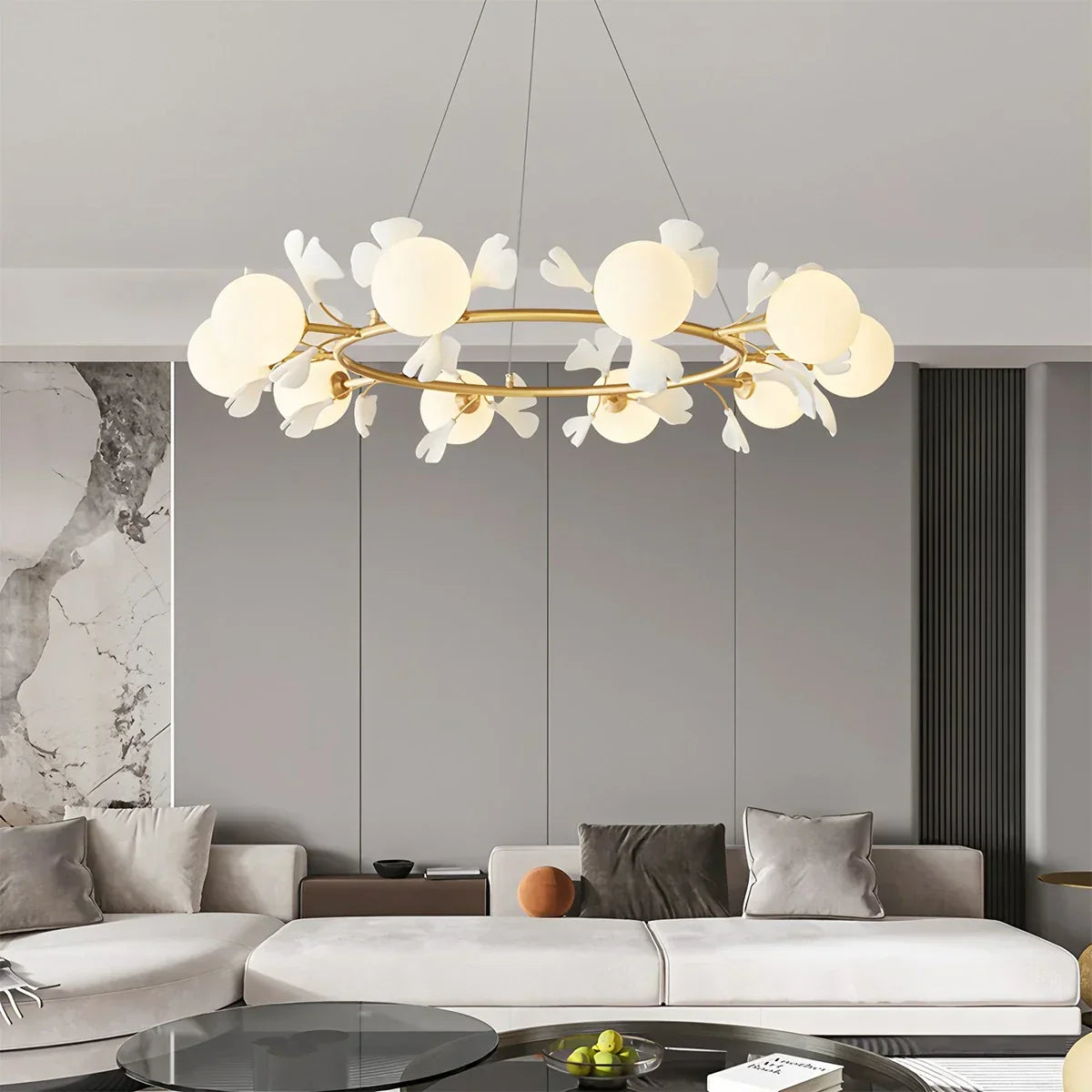 Evander Ginkgo Chandelier for Dining Area | Desfino