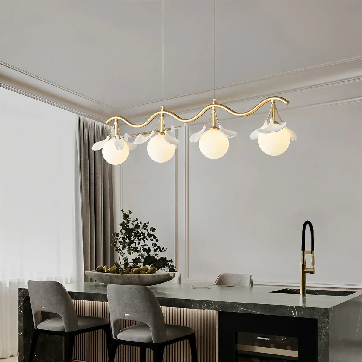Evander Ginkgo Chandelier for Dining Area | Desfino