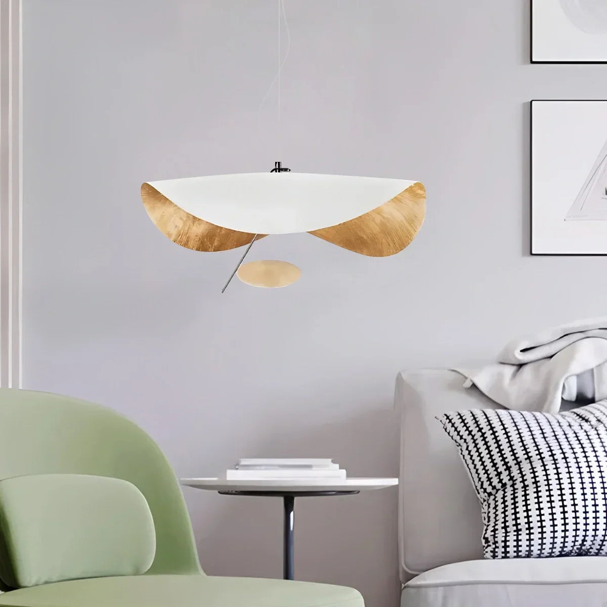 Modern Sculptural Leaf Pendant Light | Desfino
