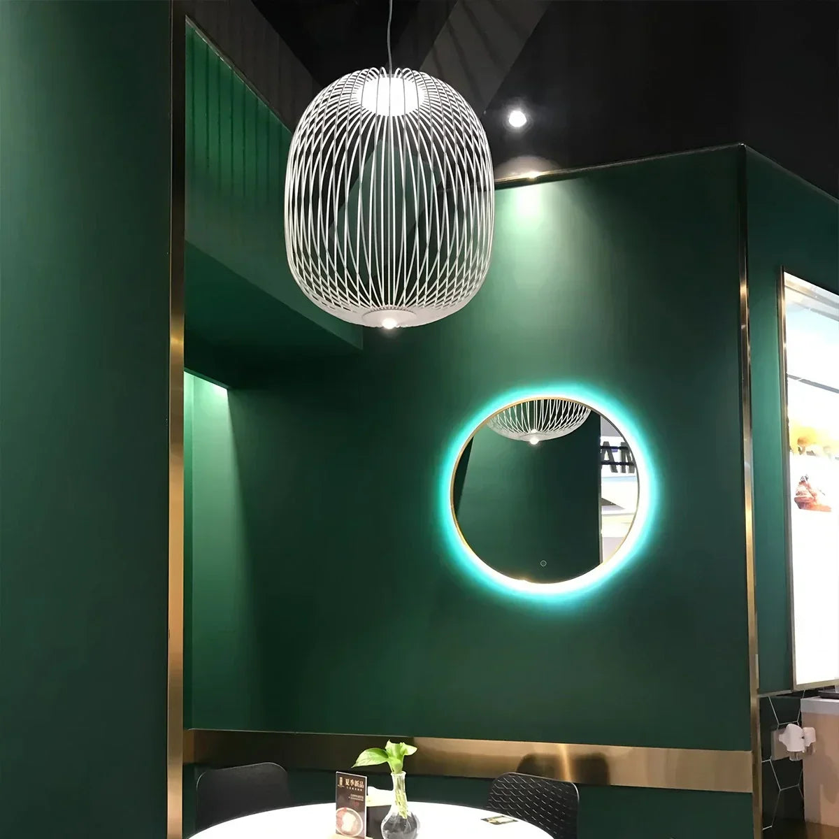 Foscarini Spokes Pendelleuchte in Vogelkäfigform | Desfino