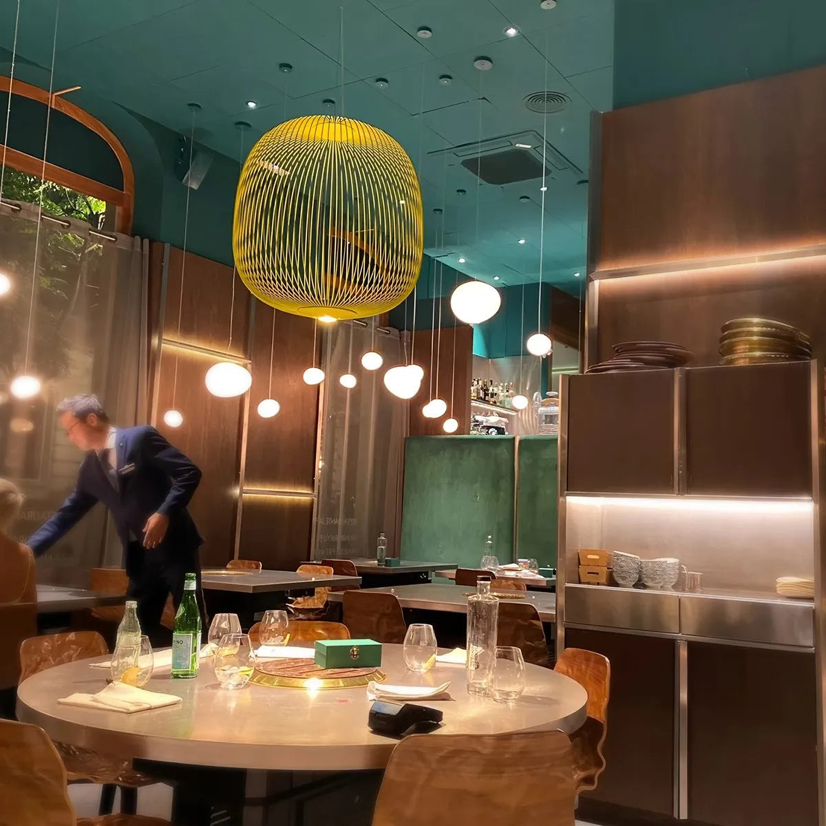 Foscarini Spokes Pendelleuchte in Vogelkäfigform | Desfino