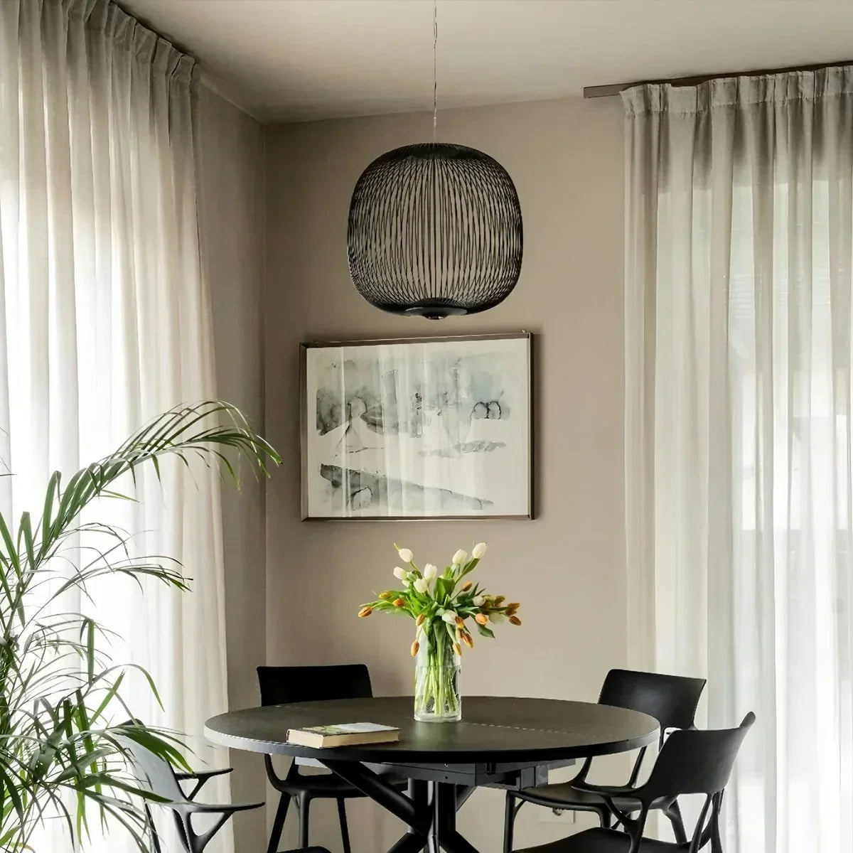 Foscarini Spokes Pendelleuchte in Vogelkäfigform | Desfino