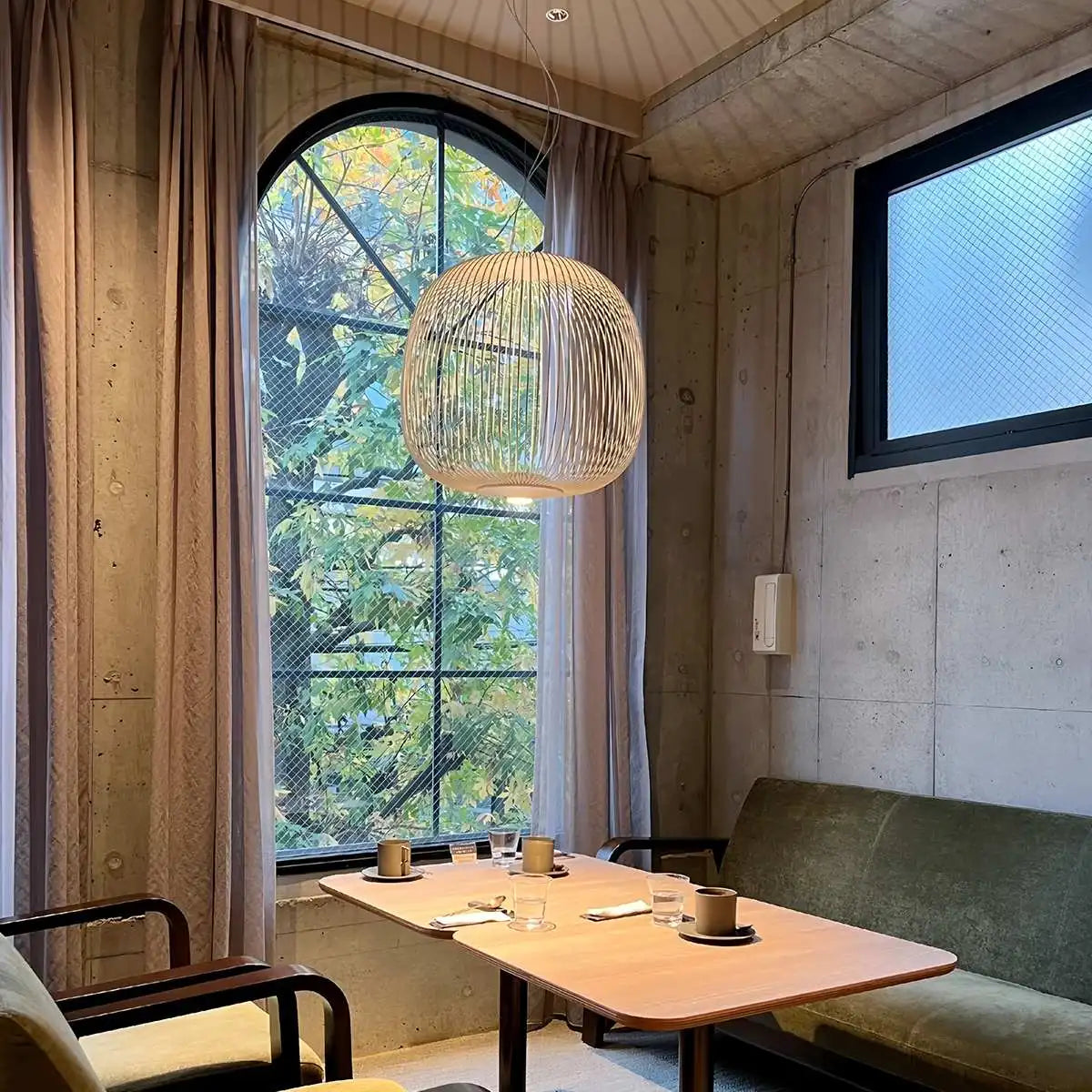 Foscarini Spokes Pendelleuchte in Vogelkäfigform | Desfino