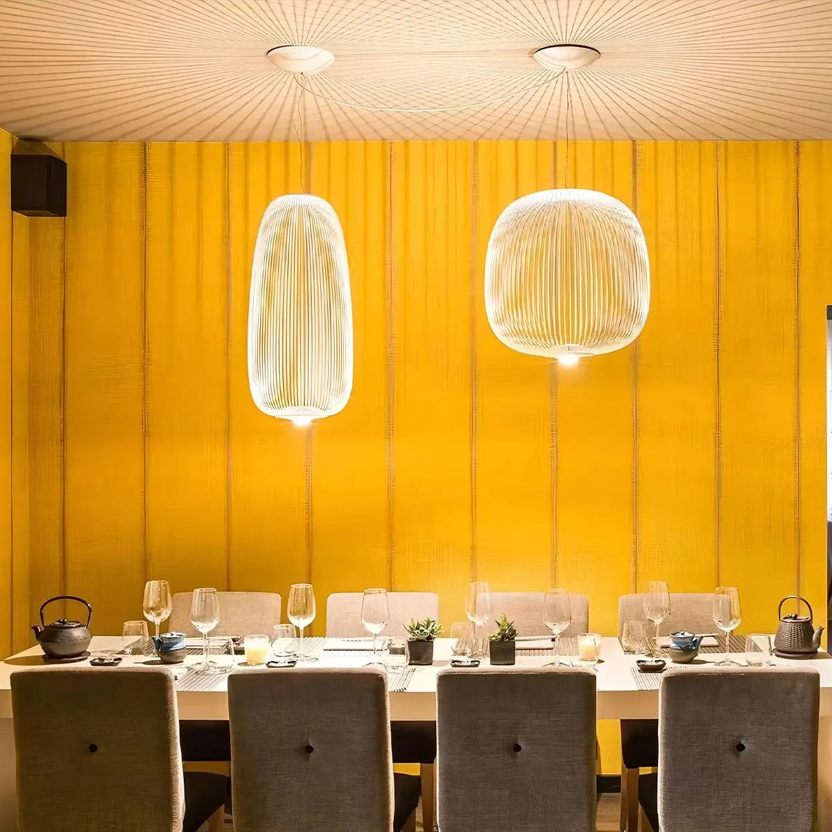 Foscarini Spokes Pendelleuchte in Vogelkäfigform | Desfino