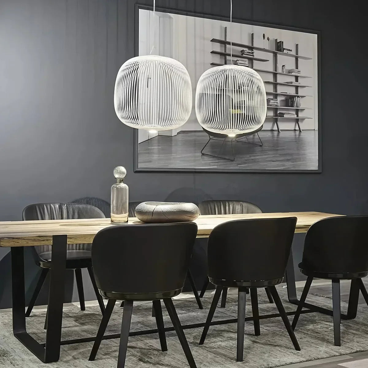 Foscarini Spokes Pendelleuchte in Vogelkäfigform | Desfino