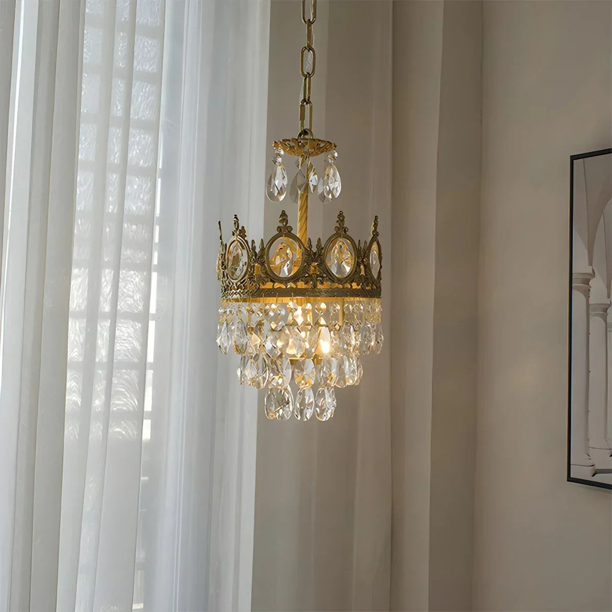 Französischer Retro-Kristallkronleuchter für das Esszimmer | Desfino