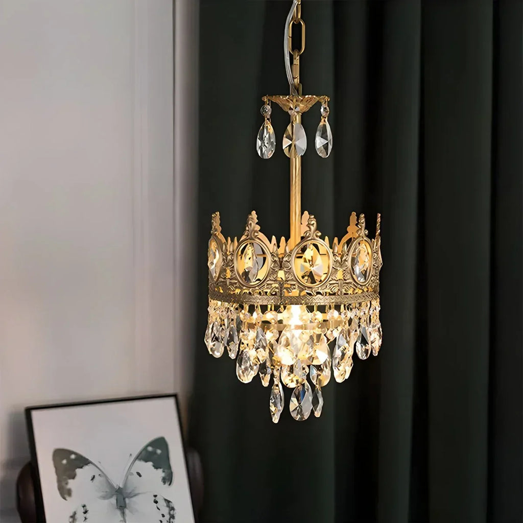 Französischer Retro-Kristallkronleuchter für das Esszimmer | Desfino
