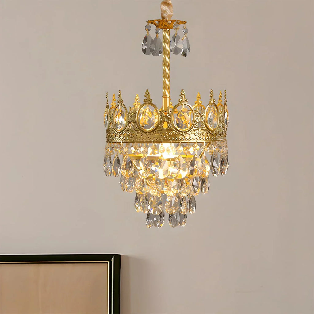 Französischer Retro-Kristallkronleuchter für das Esszimmer | Desfino