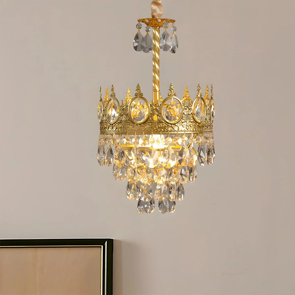 Französischer Retro-Kristallkronleuchter für das Esszimmer | Desfino