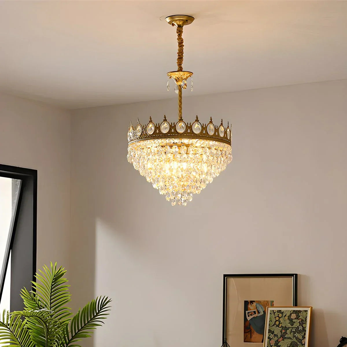 Französischer Retro-Kristallkronleuchter für das Esszimmer | Desfino