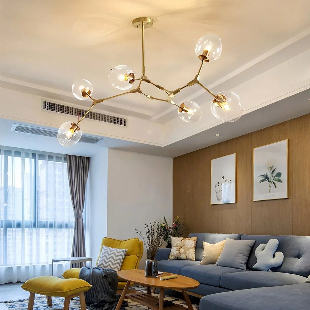 Moderner Freya-Glaskronleuchter | Desfino