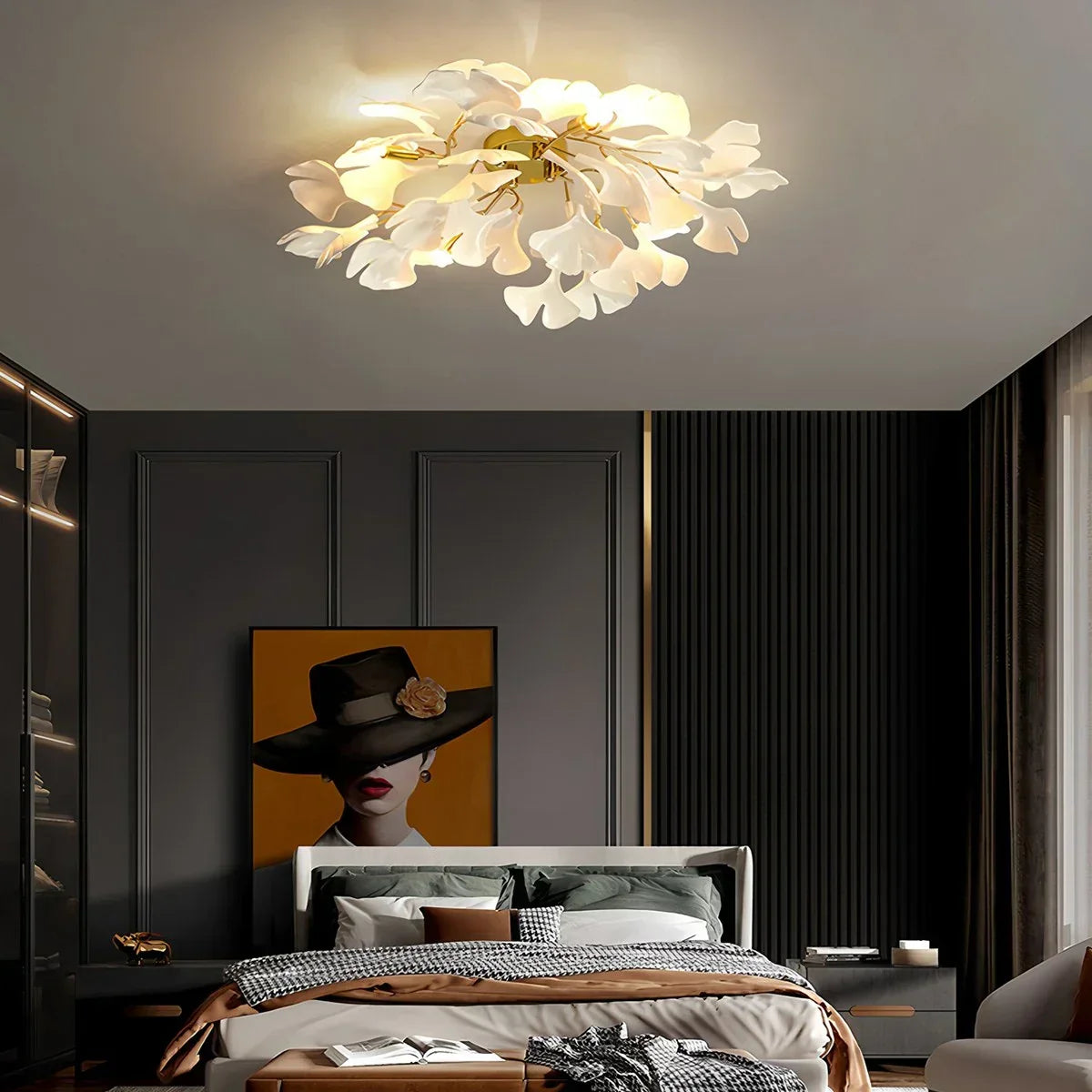Ginkgo Ceiling Lamp for Bedroom | Desfino