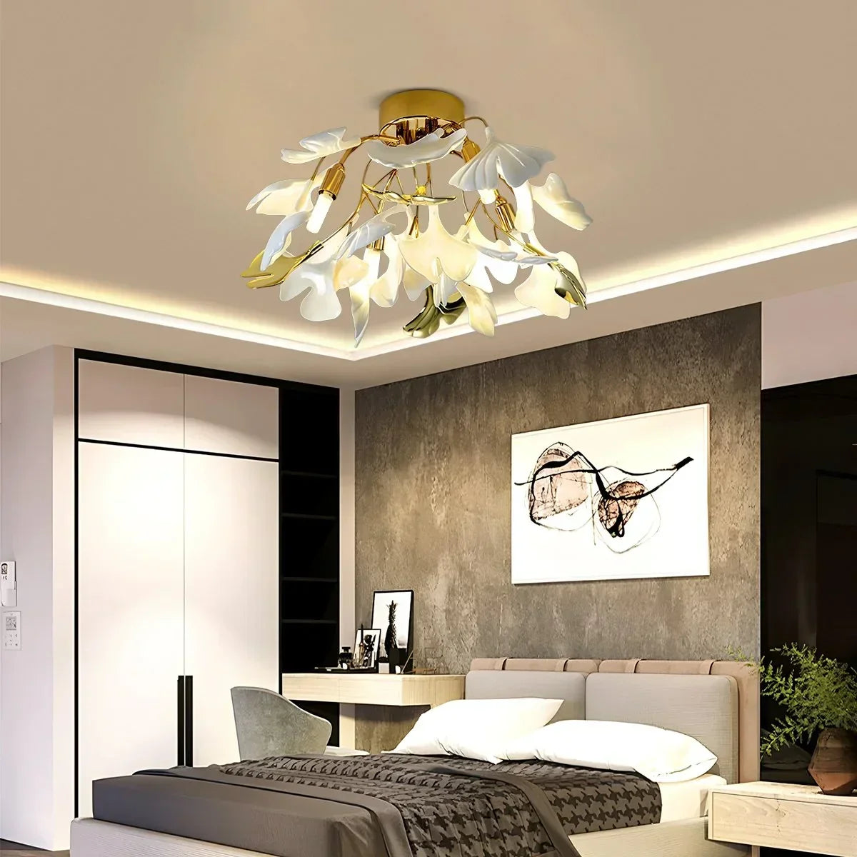 Ginkgo Ceiling Lamp for Bedroom | Desfino