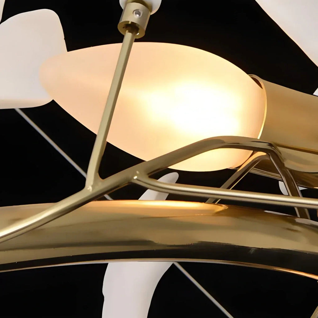 Ginkgo Chandelier Q for High Ceiling | Desfino