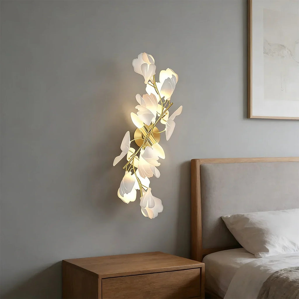Ginkgo Flowers Wall Lamp for Living Room | Desfino