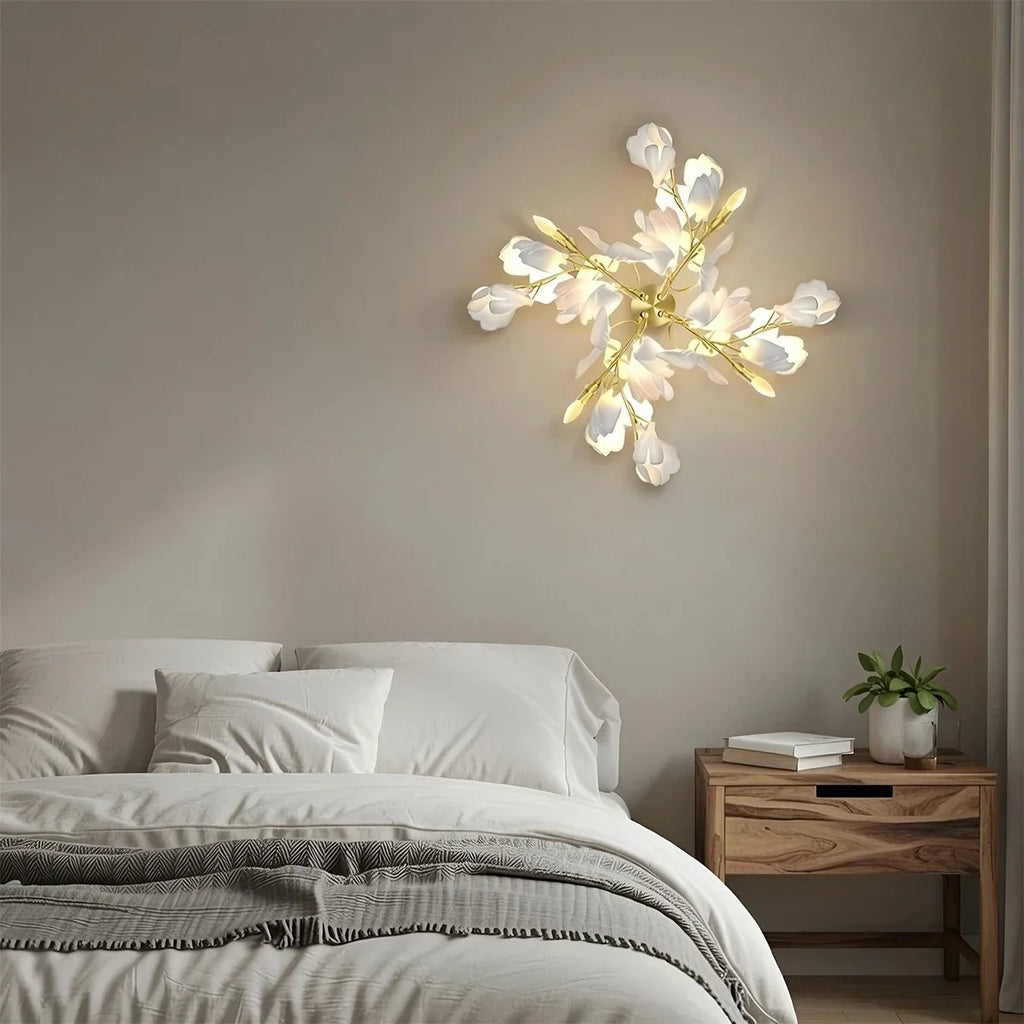 Ginkgo Flowers Wall Lamp for Living Room | Desfino