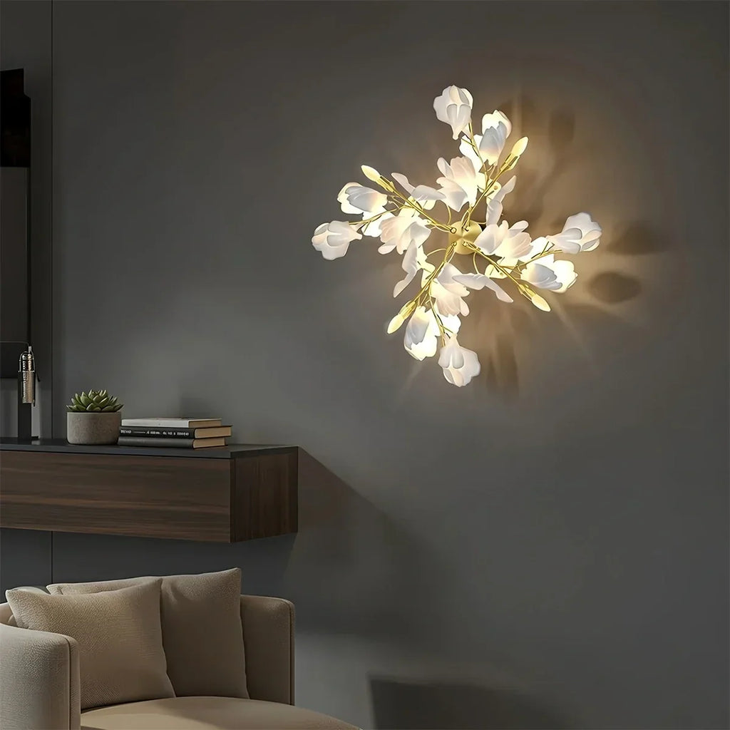 Ginkgo Flowers Wall Lamp for Living Room | Desfino