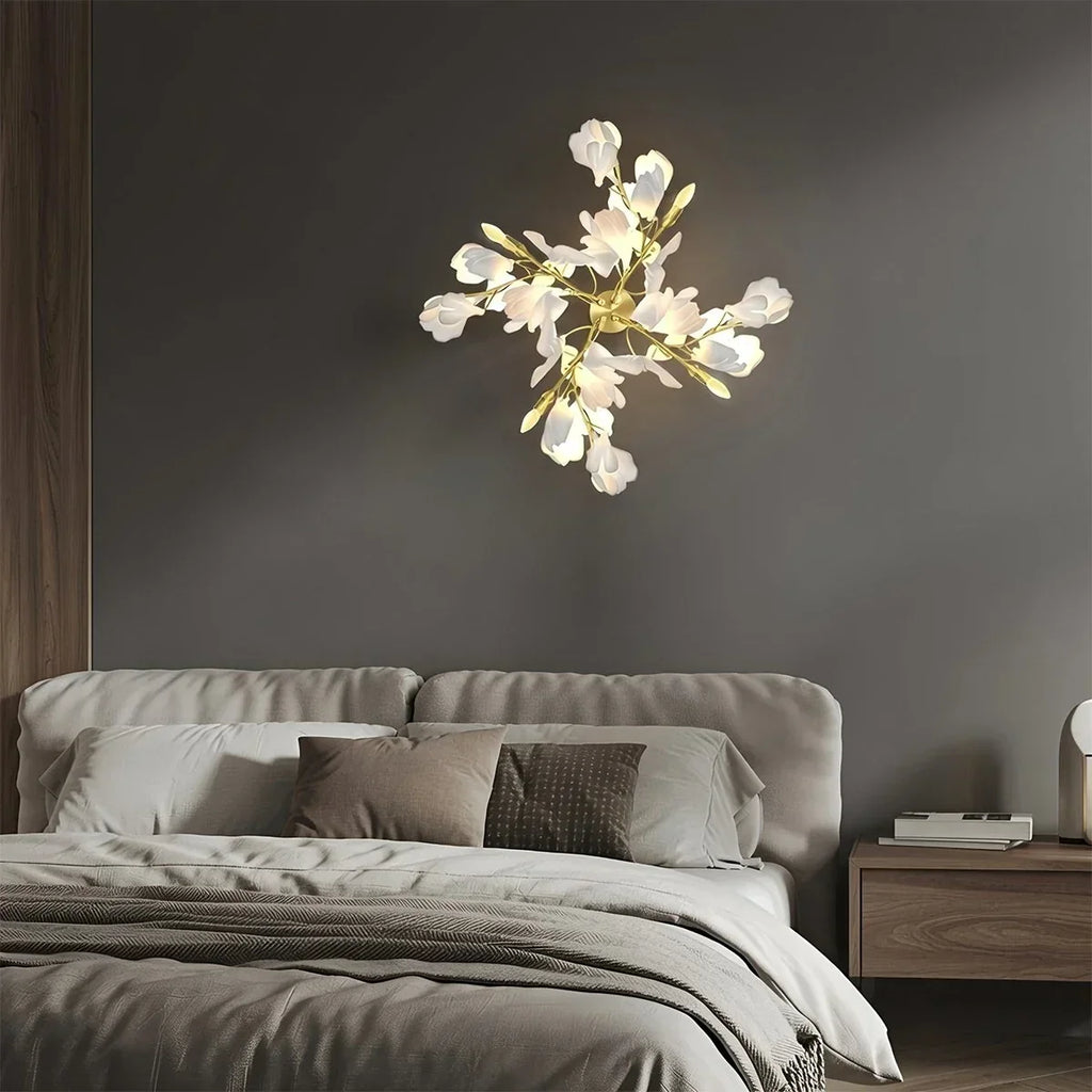 Ginkgo Flowers Wall Lamp for Living Room | Desfino