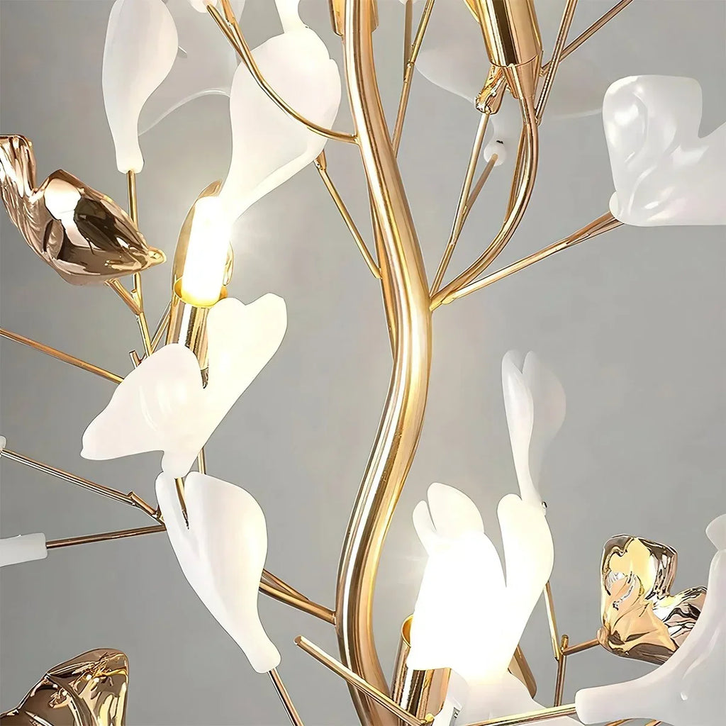 Ginkgo-Blatt-Stehleuchte für das Wohnzimmer | Desfino