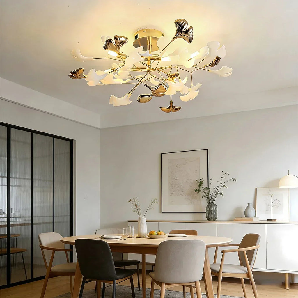 Ginkgo Rotating Ceiling Lamp for Bedroom | Desfino