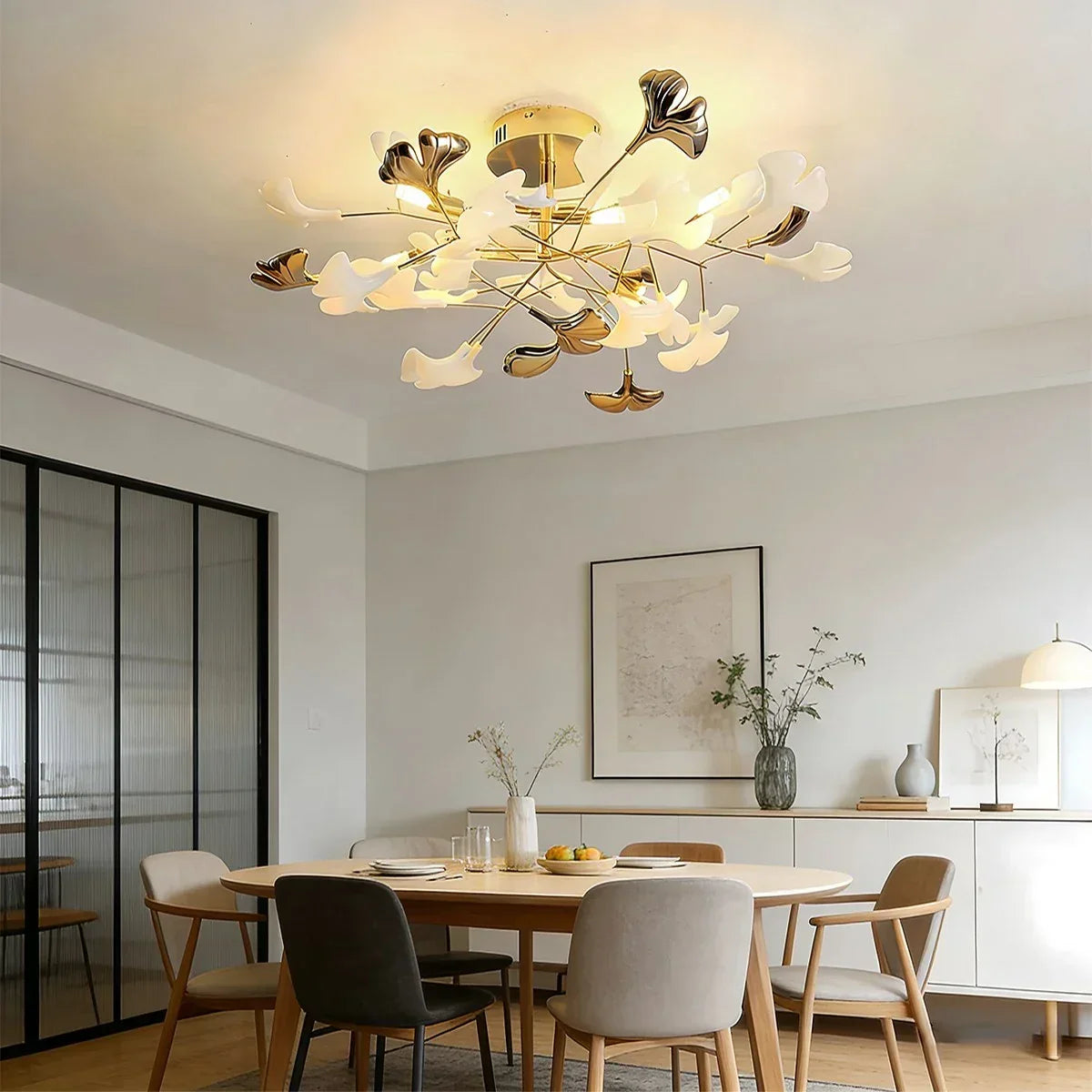 Ginkgo Rotating Ceiling Lamp for Bedroom | Desfino