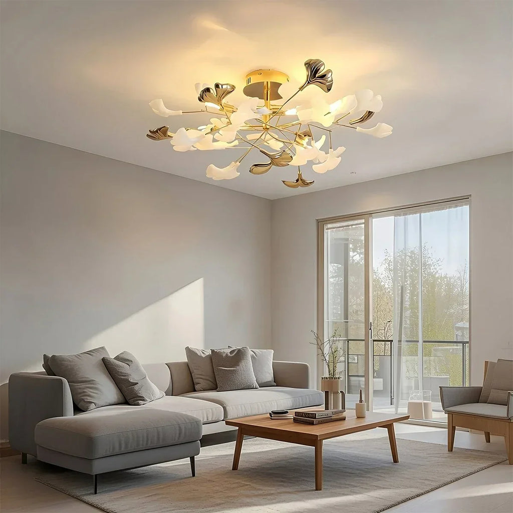Ginkgo Rotating Ceiling Lamp for Bedroom | Desfino