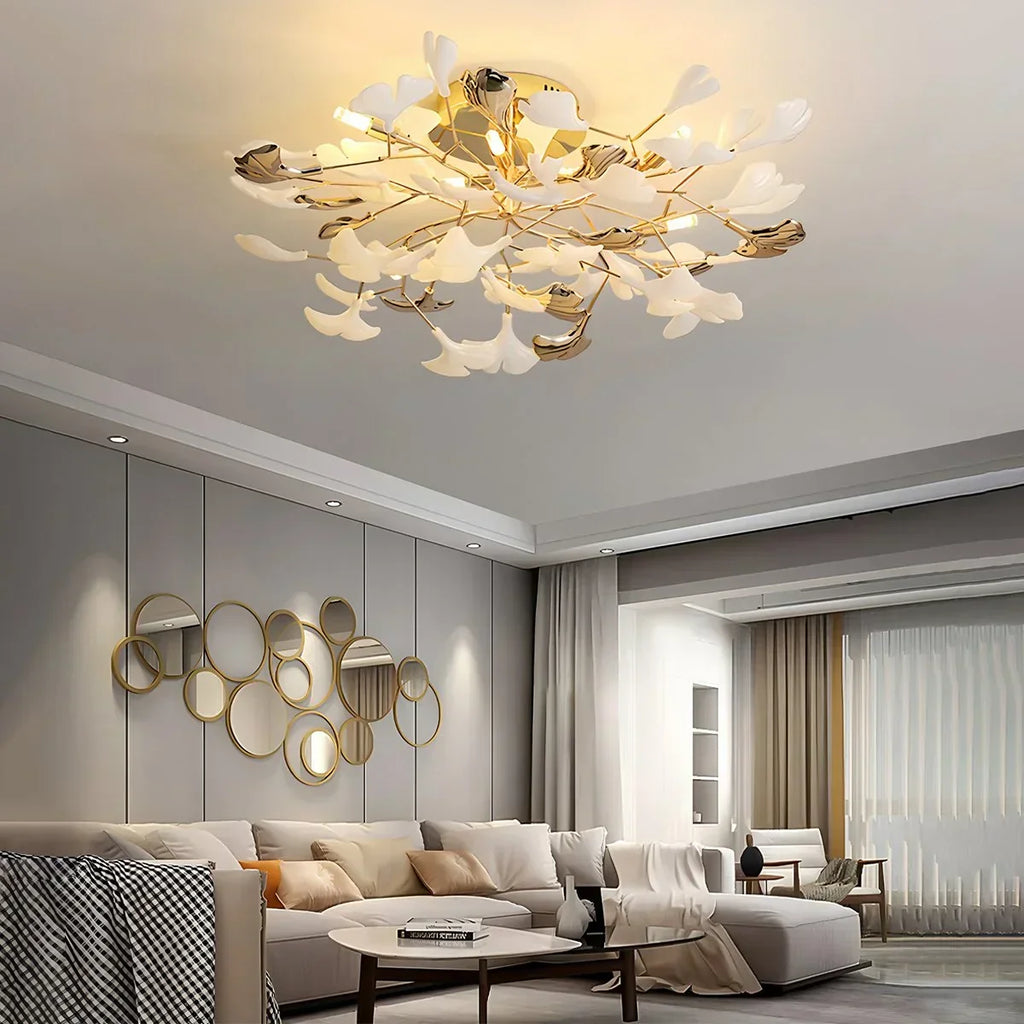 Ginkgo Rotating Ceiling Lamp for Bedroom | Desfino