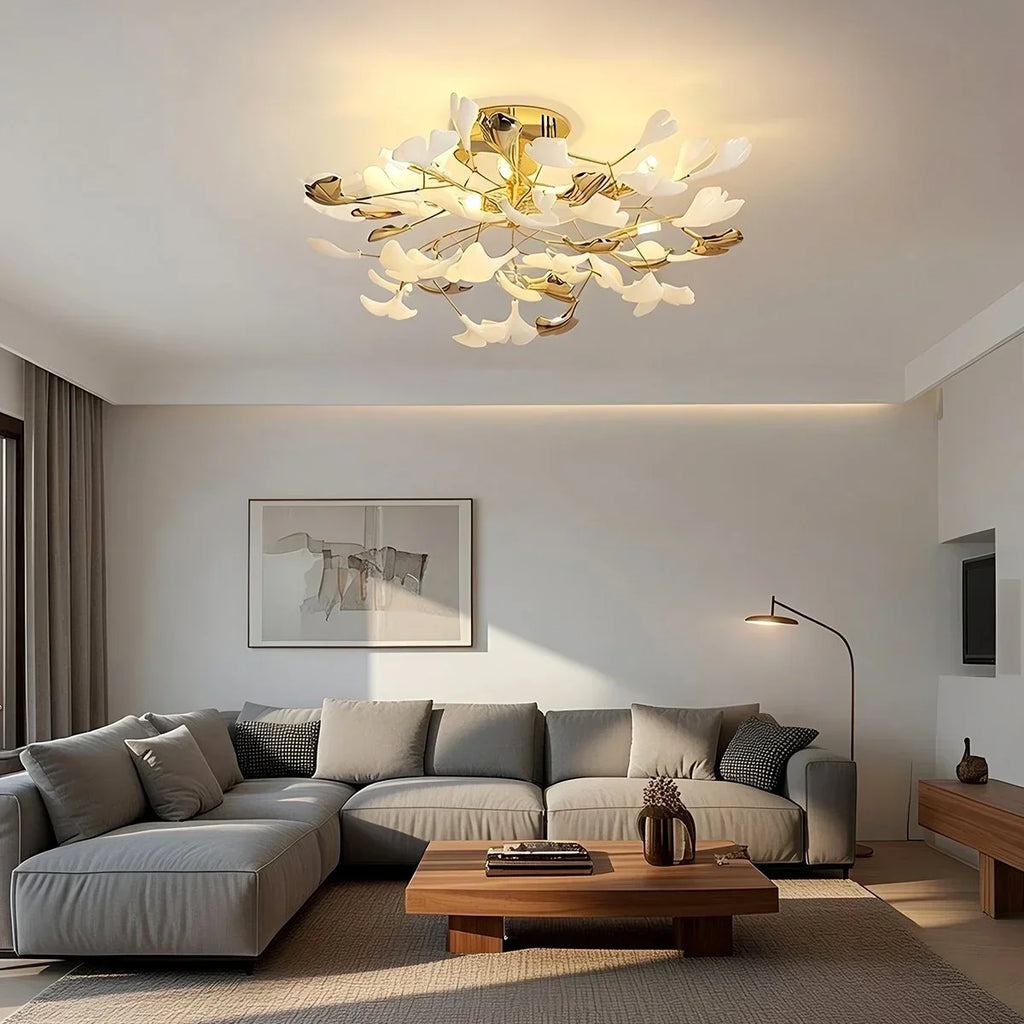 Ginkgo Rotating Ceiling Lamp for Bedroom | Desfino