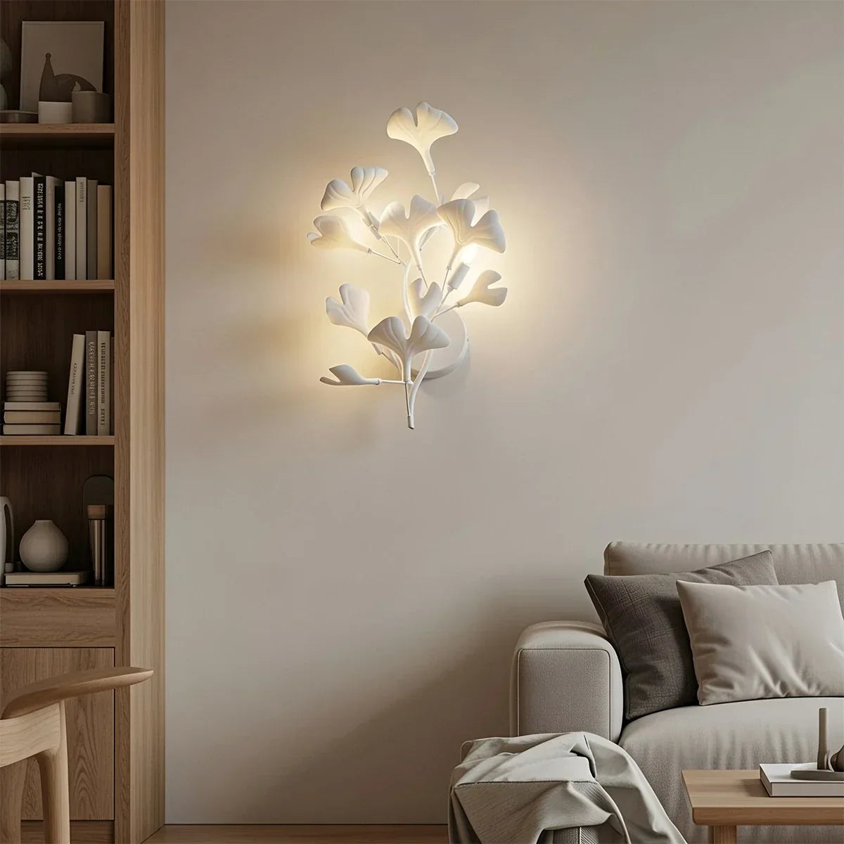 Ginkgo-Wandleuchte für das Wohnzimmer | Desfino
