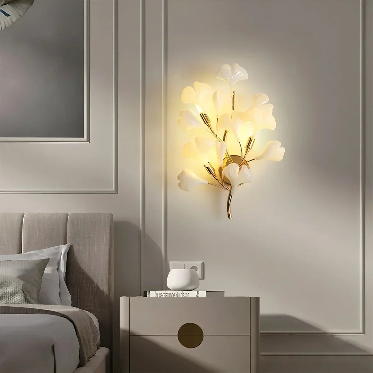 Ginkgo-Wandleuchte für das Wohnzimmer | Desfino