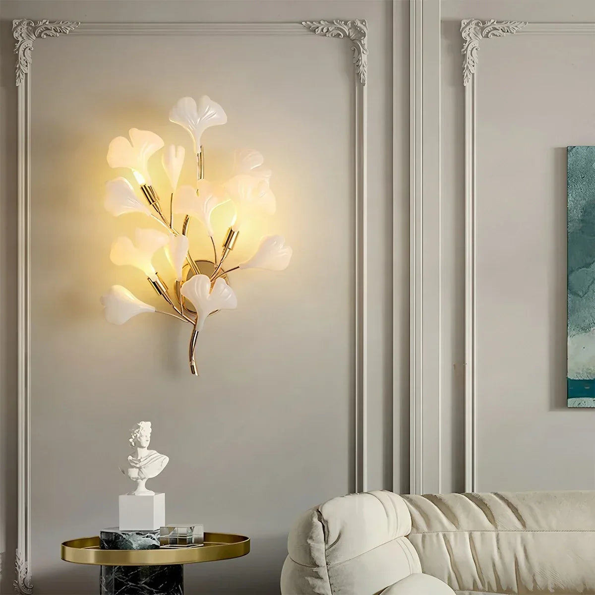 Ginkgo-Wandleuchte für das Wohnzimmer | Desfino