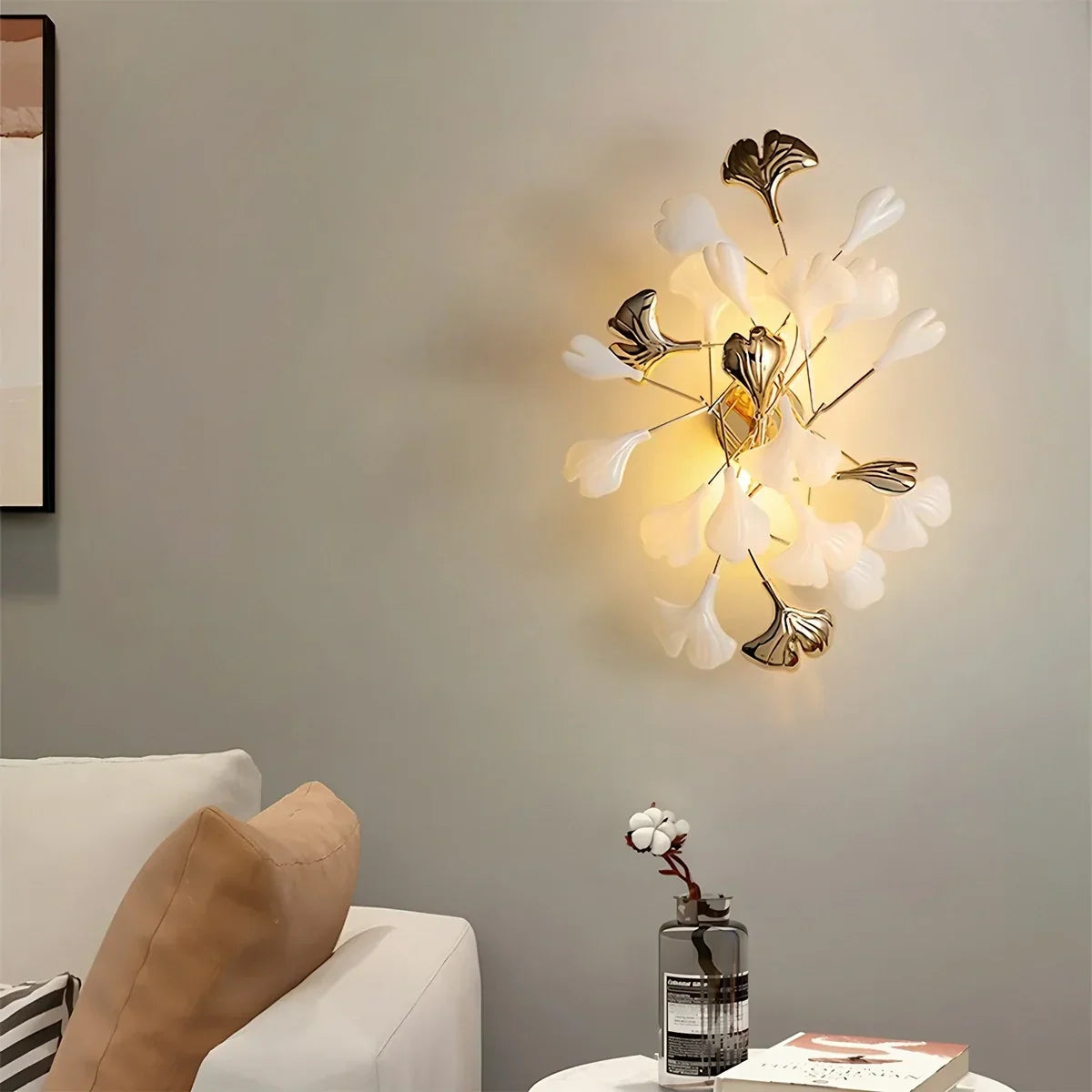 Ginkgo-Wandleuchte für das Wohnzimmer | Desfino