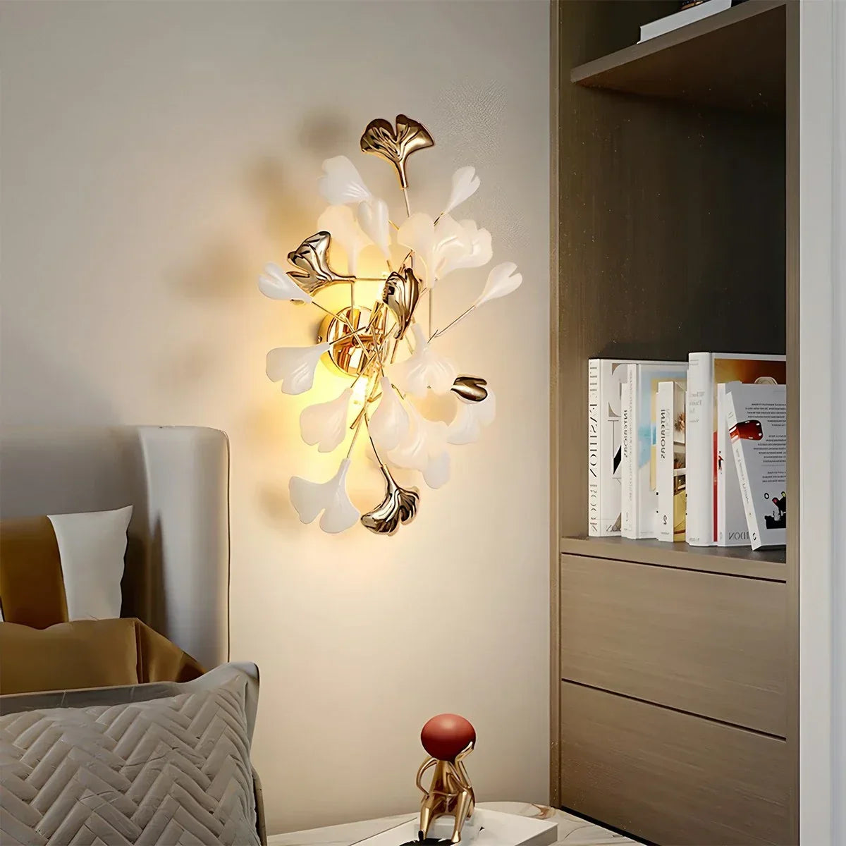 Ginkgo-Wandleuchte für das Wohnzimmer | Desfino