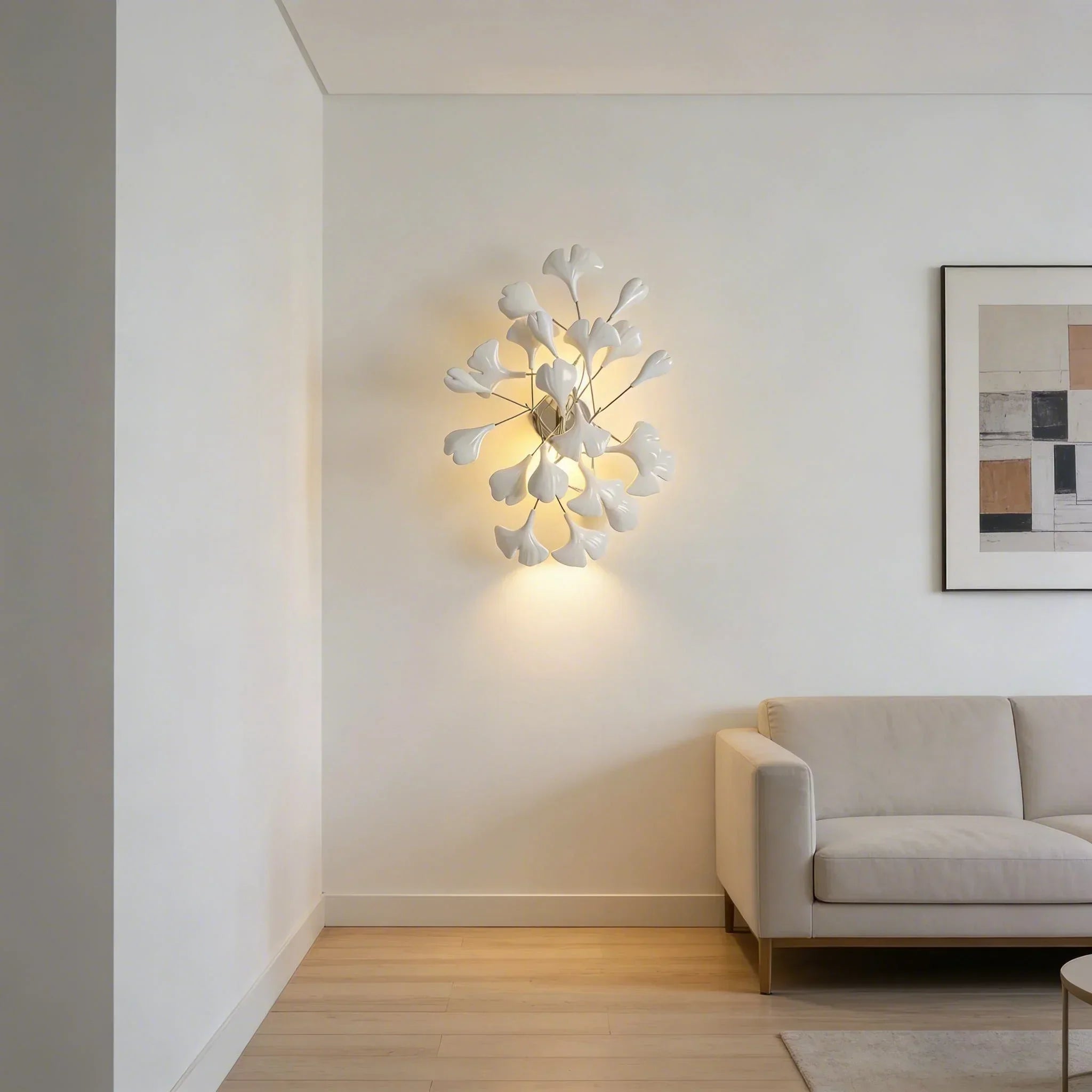 Ginkgo-Wandleuchte für das Wohnzimmer | Desfino